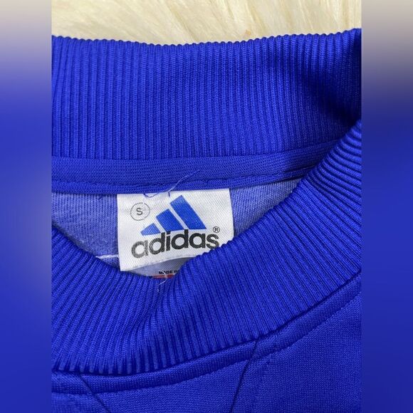 Adidas 3 stripes Purple sweatshirt sz small - Picture 4 of 7
